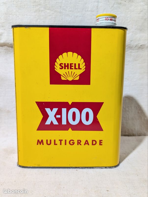 Ancien bidon d'huile SHELL X 100 (image 2)