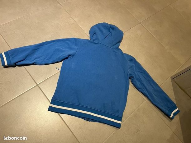 Sweat à capuche en molleton gratté - Bleu - Garçon - 8.00