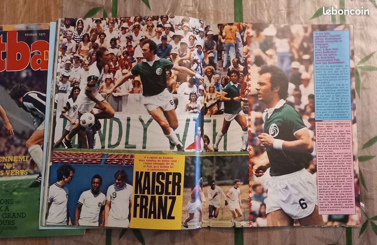 PHOTO EQUIPE FOOTBALL MAGAZINE OGC NICE 1976
