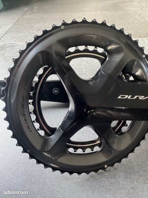 Pédalier Shimano Dura Ace 42/53 D'occasion – Longueur 172,5 Mm, Noir, Très Bon état (9/10)
