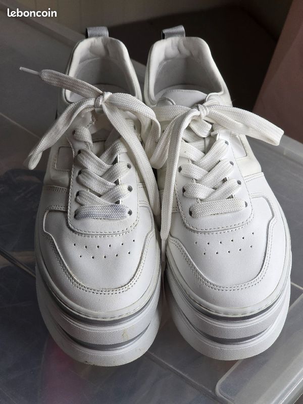 Hogan Maxi H222 Basket Plateforme Hogan Hogan Baskets Maxi H222 à