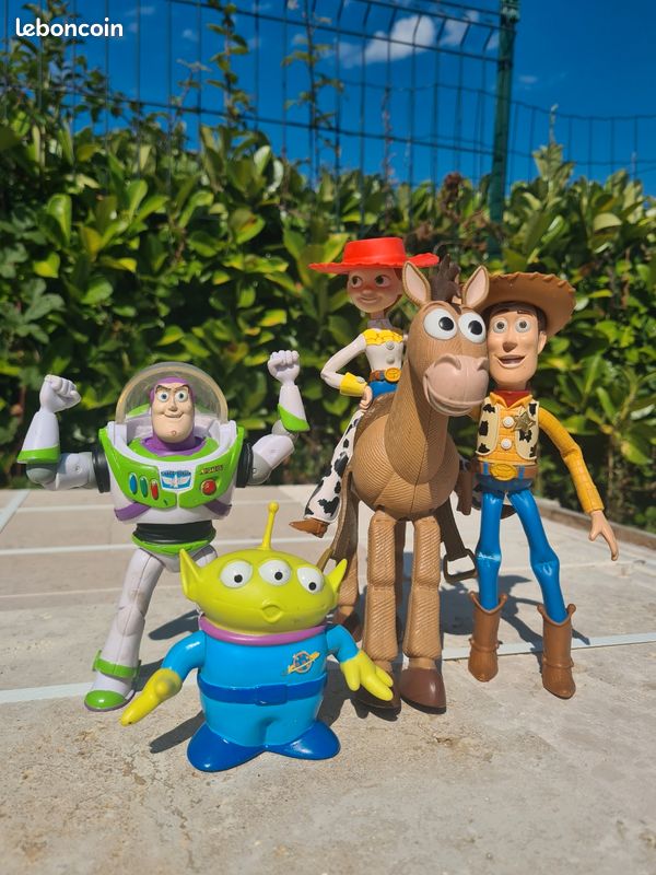 Lot de 5 Figurines TOY STORY, Woody, Buzz, Jessie, Pile-Poil et Alien (image 2)