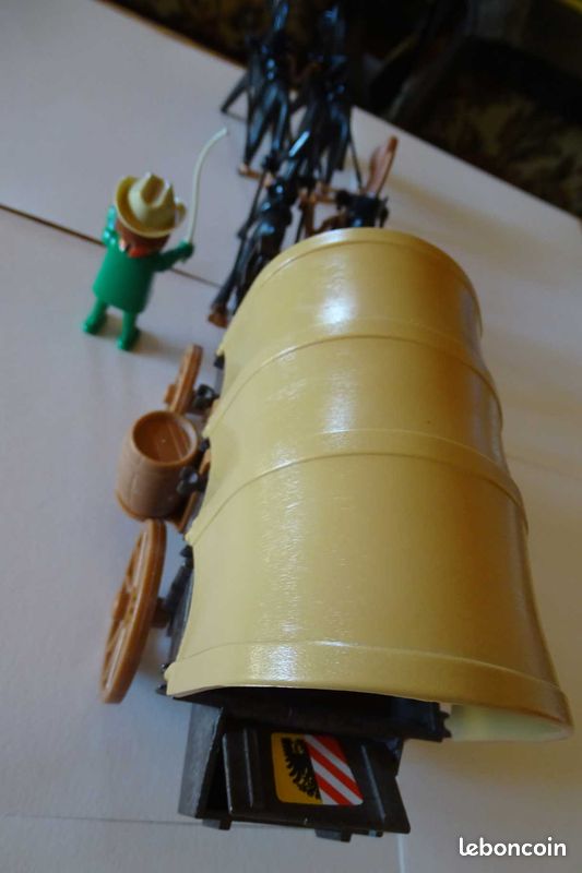 Playmobil Chariot Western Cow Boy Vintage (image 3)