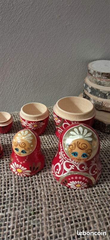 Lyanny Poupées Gigognes Russes Peintes à La Main - 10 Pièces, 15cm - Déco Maison, Cadeau Adulte, Artisanat Bois