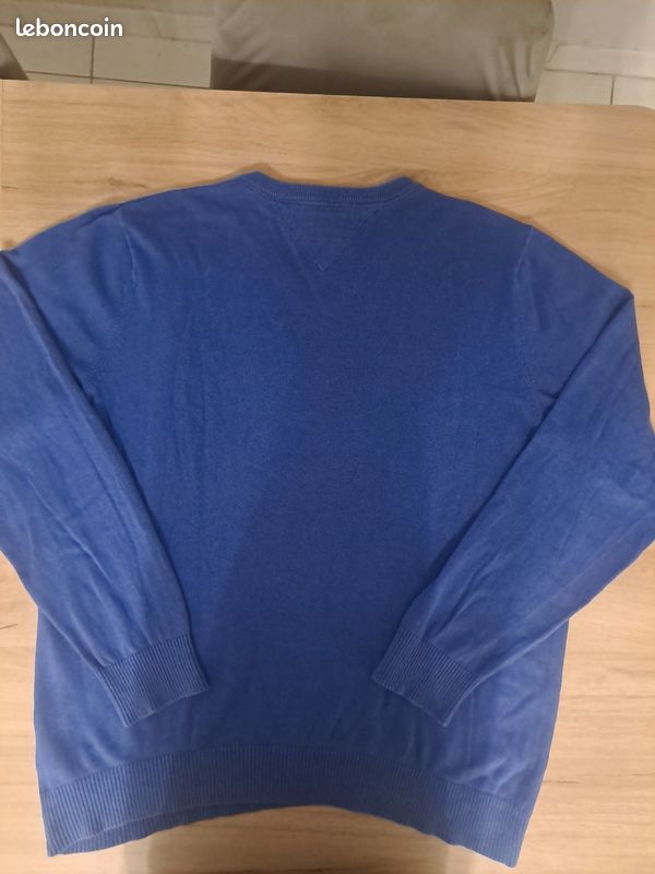 Pull Tommy Hilfiger homme bleu royal taille XL (image 6)