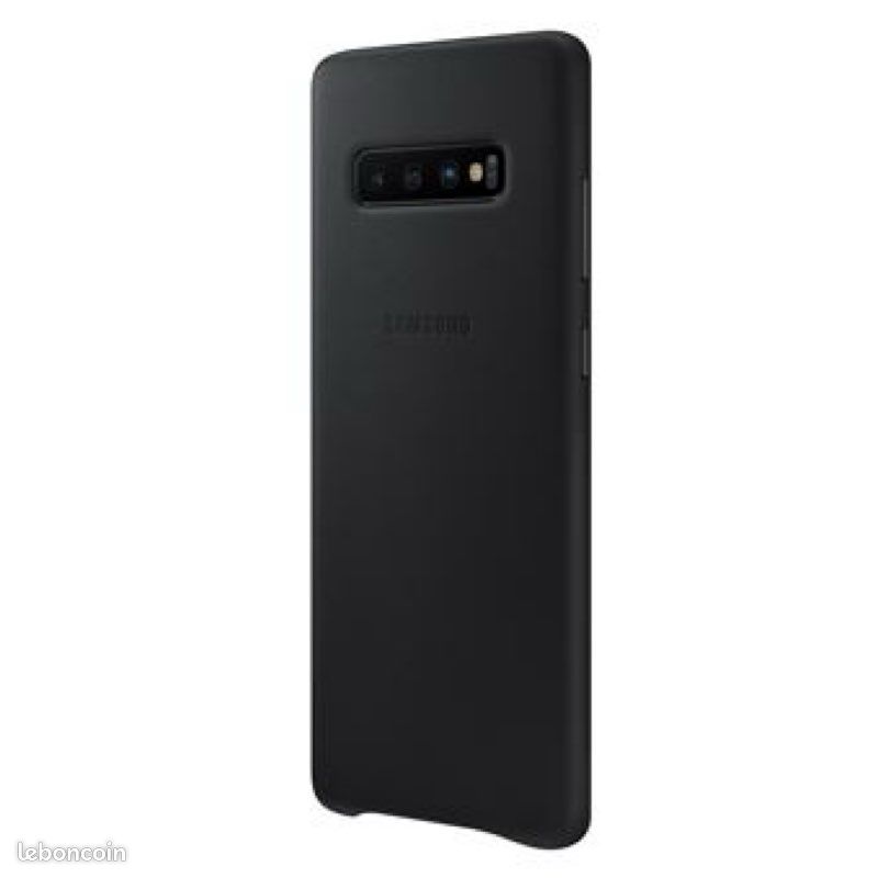 Coque en cuir Samsung Noir pour Galaxy S10 Plus (image 3)