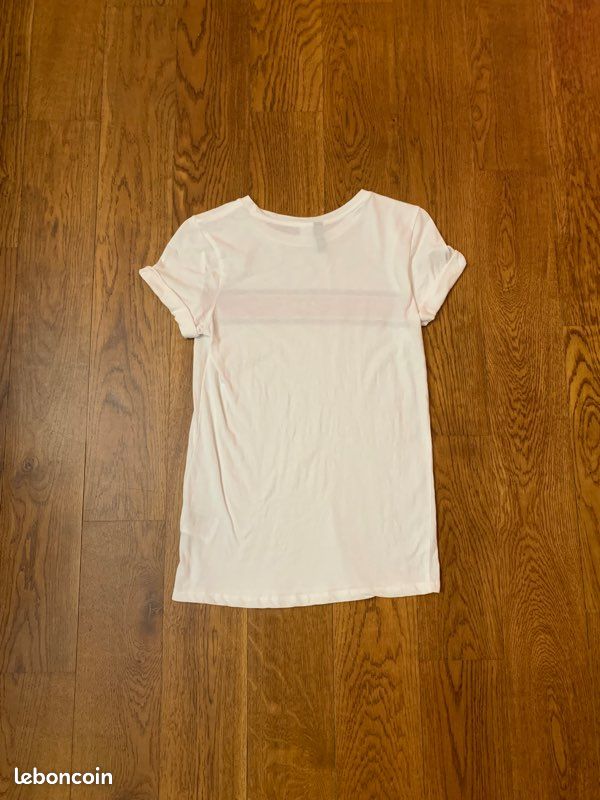 Teeshirt blanc inscription 1996 taille XXS H&M - ISA3C (image 3)