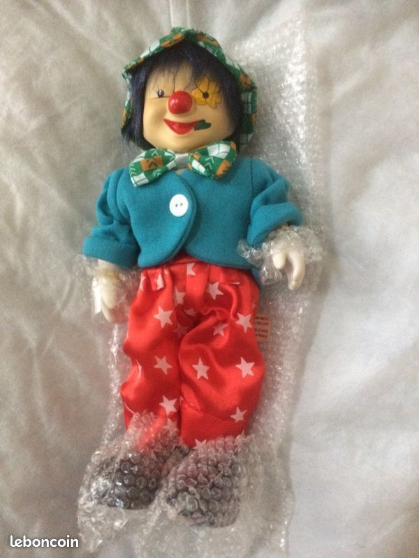 Clown automate musical en porcelaine vintage neuf (image 1)