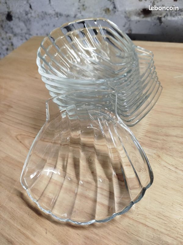 6 coquilles Pyrex look vintage - Arts de la table