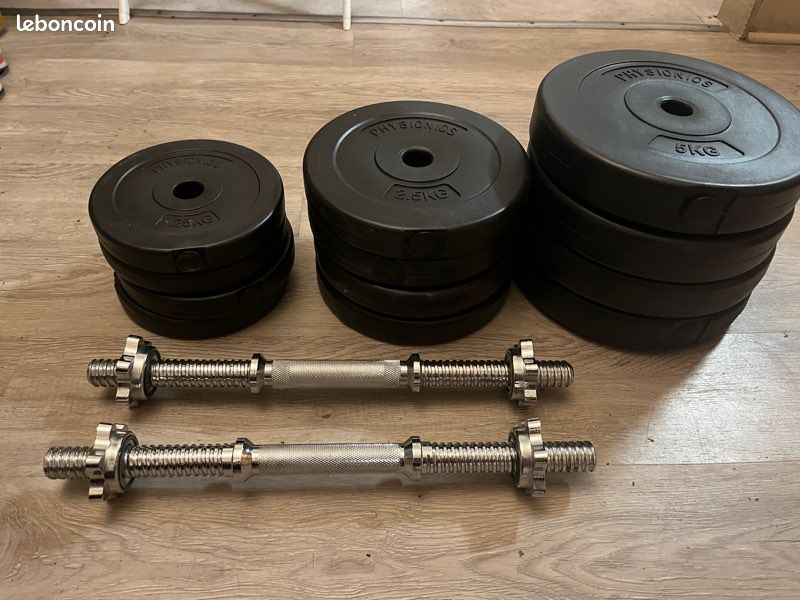 Deux altères 40kg (image 1)