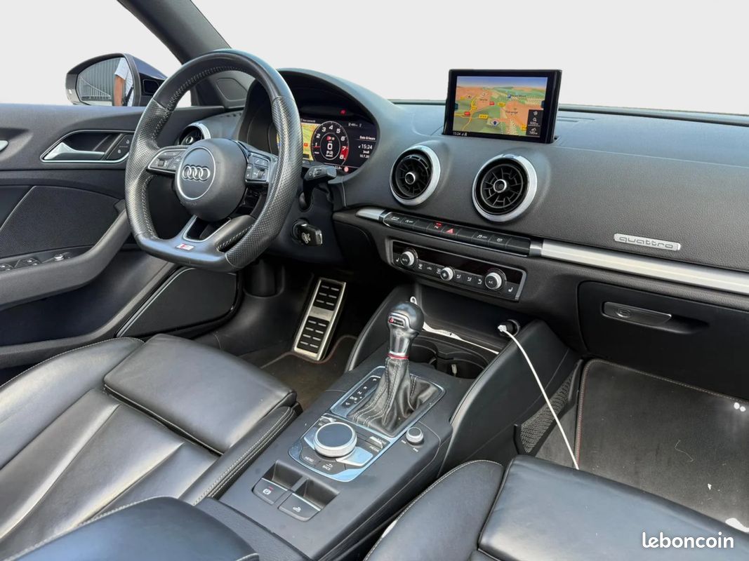 Audi S3 Cabriolet FACELIFT 2.0 TFSI 310CH QUATTRO S TRONIC 7 * FULL OPTIONS * PAS DE MALUS (image 15)