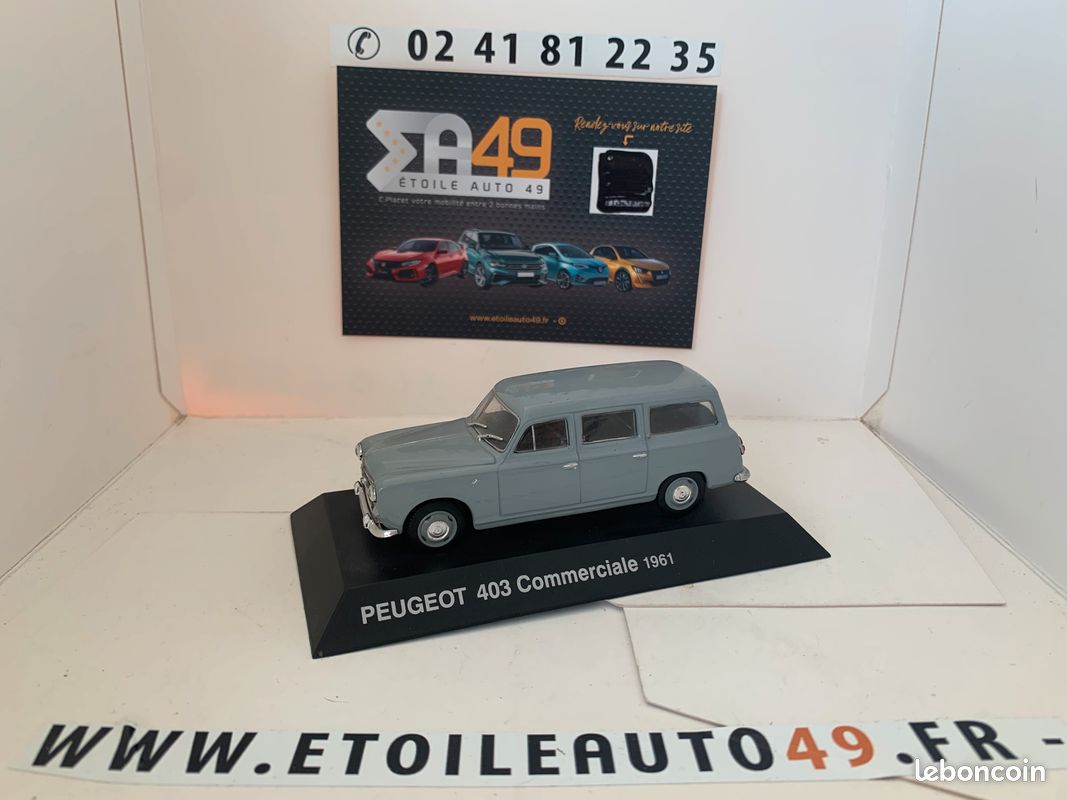 Autominature Peugeot 403 Commerciale Pupier 1/43 - Modèle Promotionnel Occasion