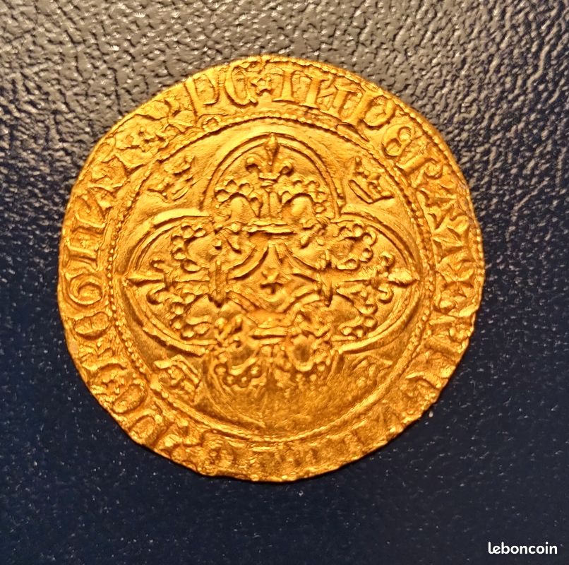 Ecu d'or Charles VI - SUP (image 2)