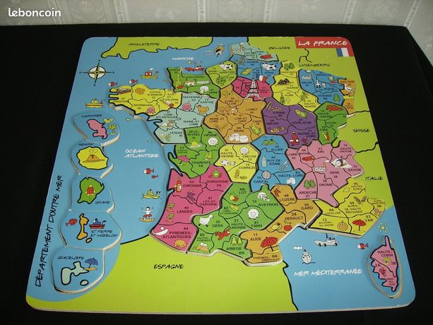 Puzzle carte de france jeux, jouets d'occasion - leboncoin