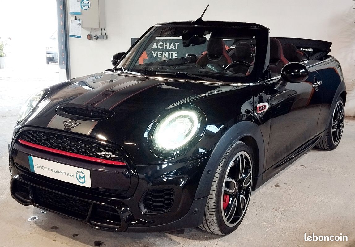 Mini cooper cabriolet (3) john cooper works 231cv finition pro bva8 etat exceptionnel entretien a jour garantie 6 mois (image 1)
