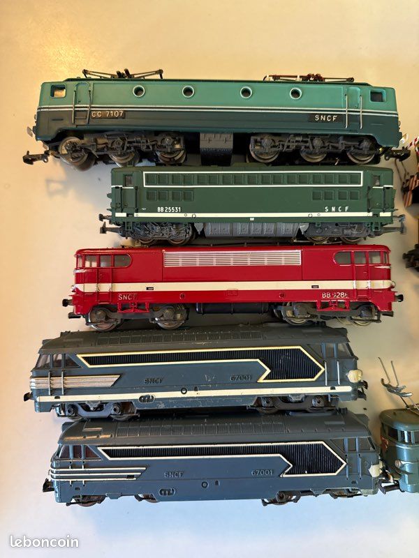 Lot De 3 Locomotives JOUEF HO – SNCF 67001 Et BB9201 – à Retravailler/pour Pièces