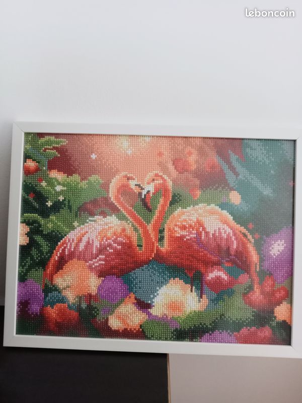 Diamond painting flamants roses (image 1)