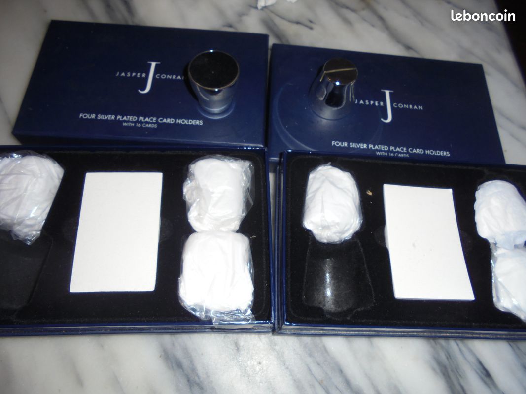 2 coffrets de 4 porte carte de placement (image 1)