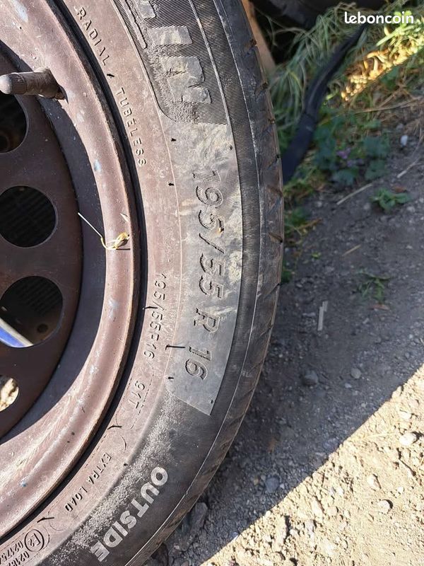 Roue michelin ete 195/55/16 (image 2)