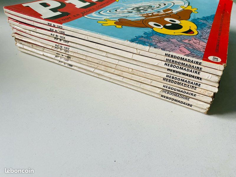 Lot De 9 BD Pif Poche Des Années 80 - Éditions Originales Pour Enfants
