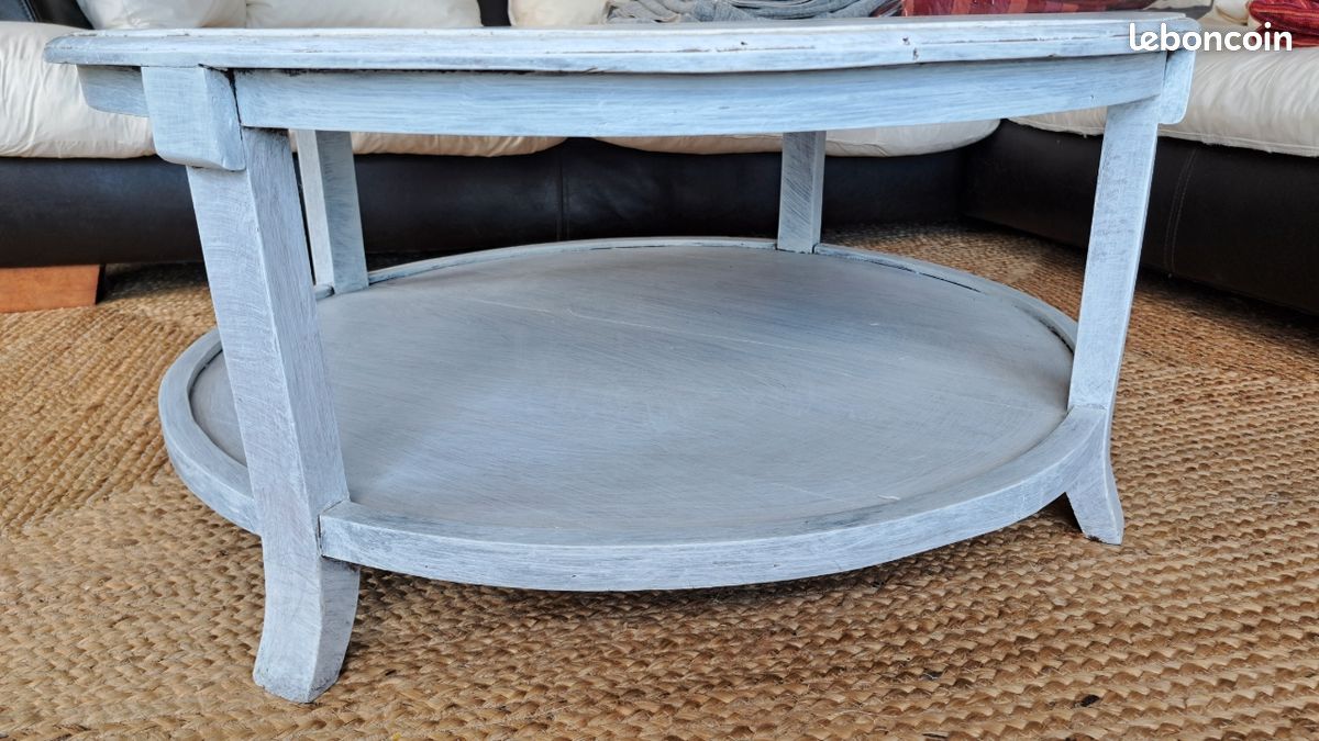 Table basse bois manguier massif (image 5)