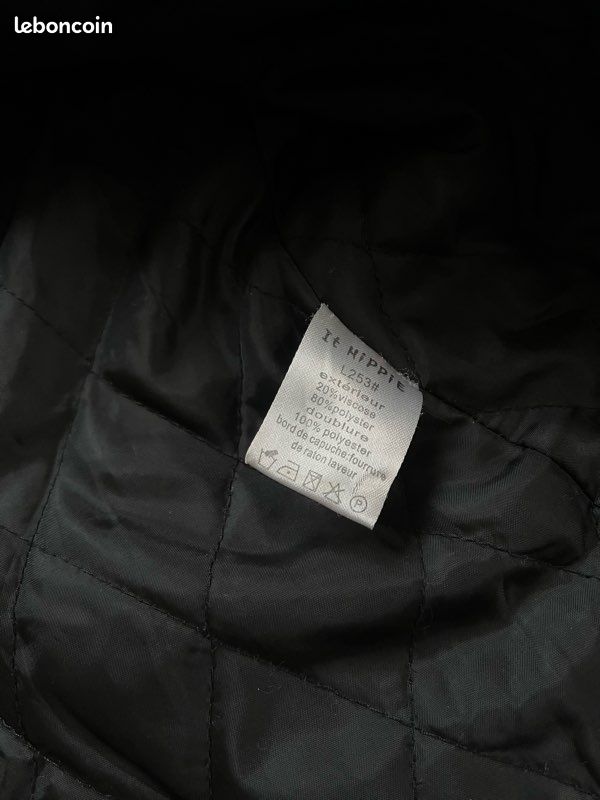 Manteau Animo Laury Show - Taille IT38, Noir/gris, Neuf Avec étiquette (fabriqué Italie)