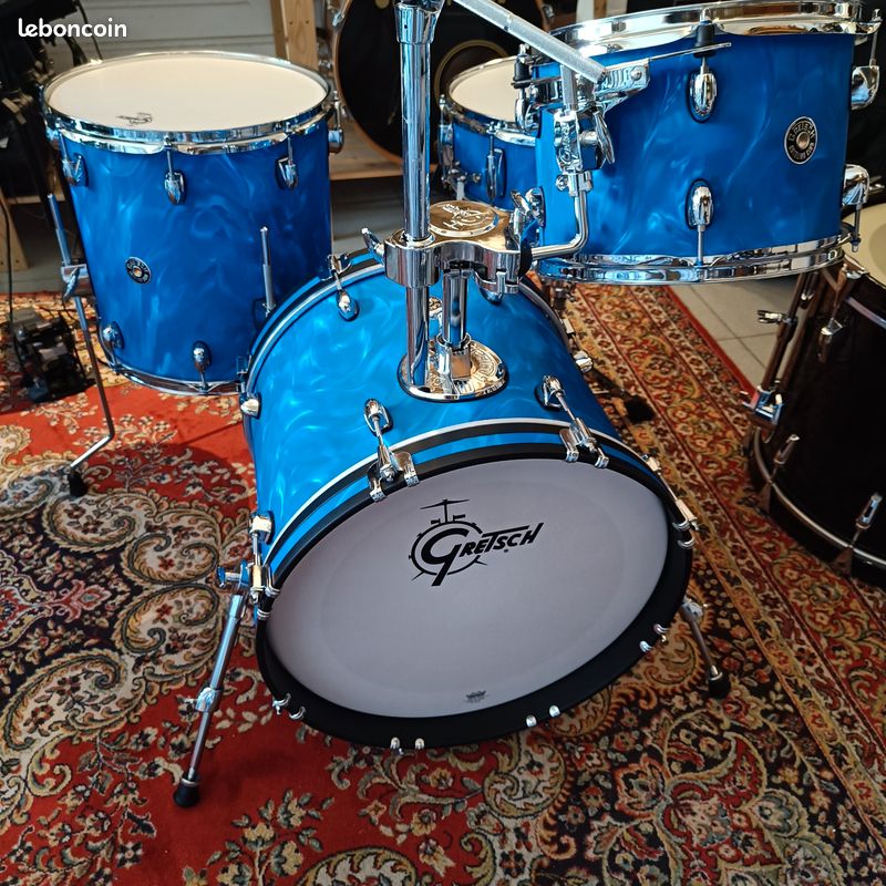 Gretsch Catalina Club Jazz Blue Satin Flame Ltd 18"x14" 12"x8" 14"x14" + CC 14"x5,5" (image 1)