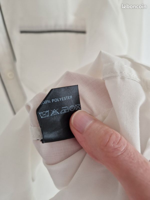 Chemise The Kooples - Taille 36 - Blanc Cassé à Manches Longues - Occasion Très Bon État