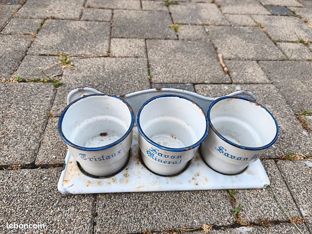 VDS pots émaillés avec support (image 1)