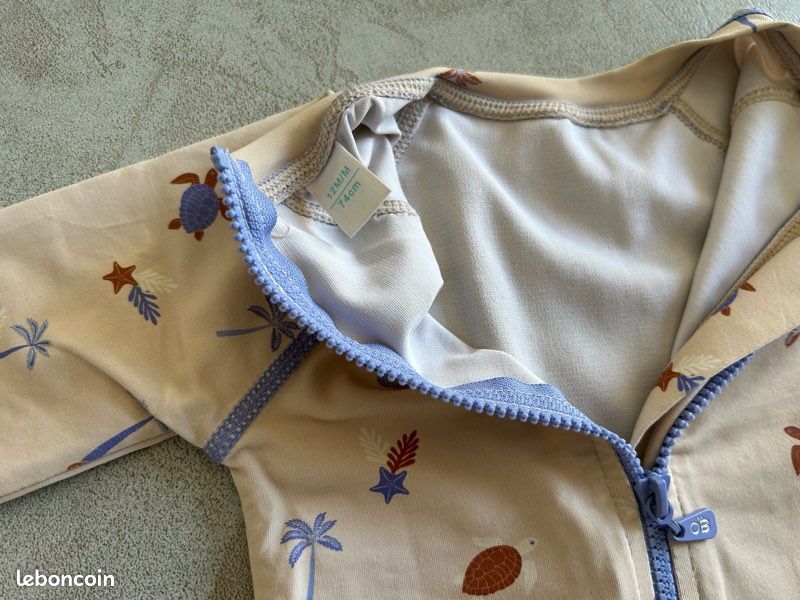 Combinaison de bain bébé 12 mois okaidi (image 3)