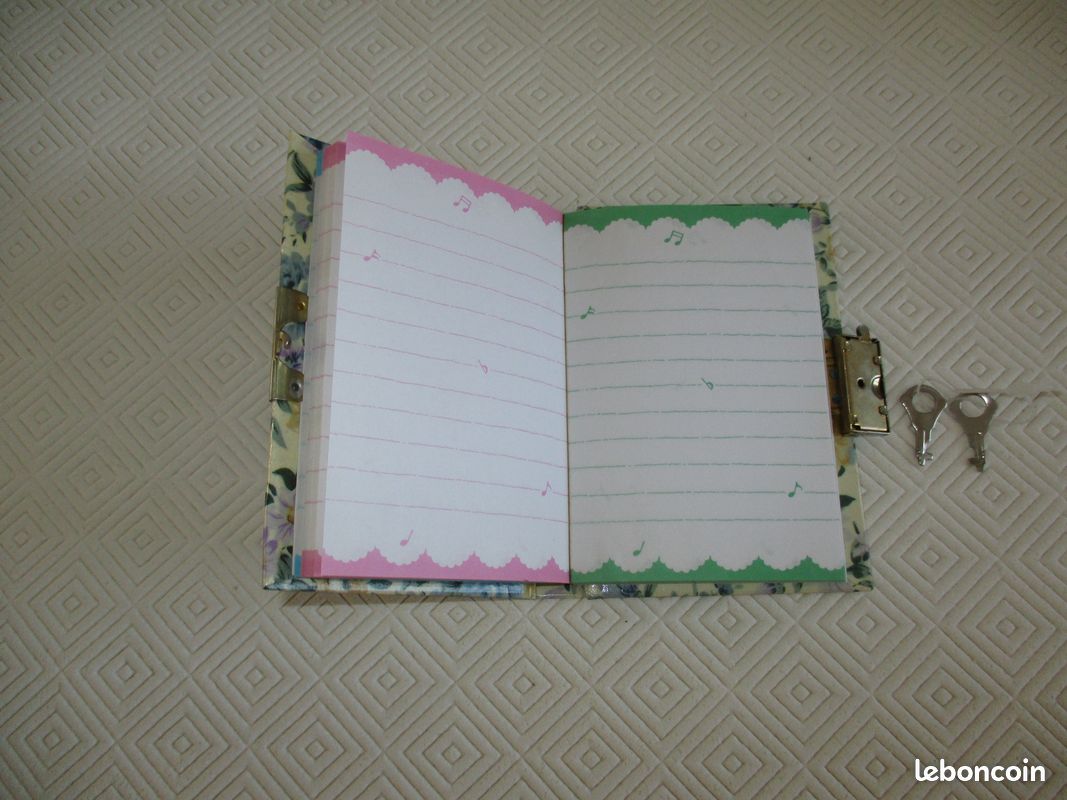 Carnet secret vintage fille avec clés (image 2)