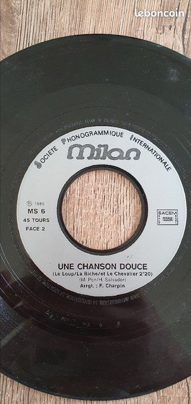 Vinyle 45t Heidi "une chanson douce" (image 3)
