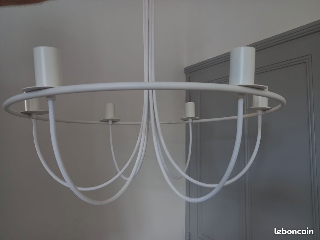 Grand lustre blanc (image 5)