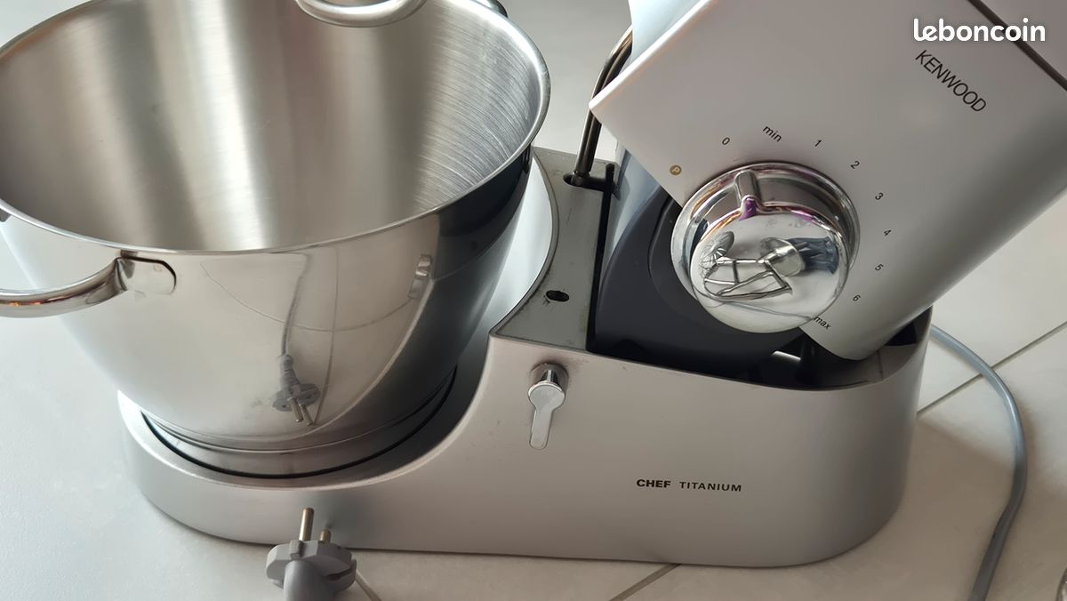 Robot Pâtissier Kenwood Chef Titanium KVC70 – Occasion, Incomplet