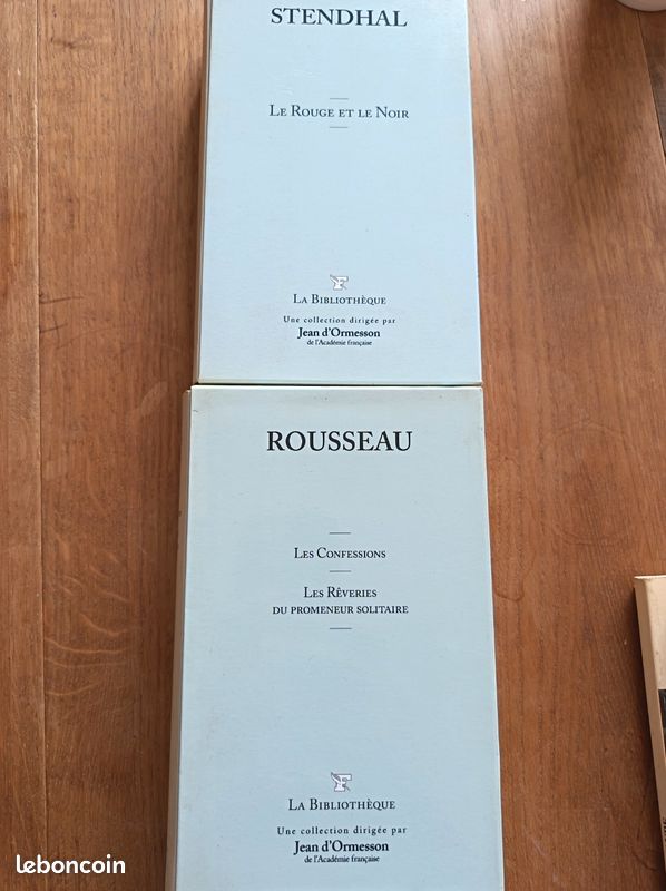 Deux livres de la collection la bibliothèque de jean d'Ormesson (image 1)