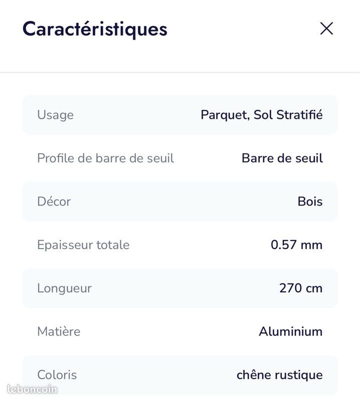 Barres de seuil 270 cm effet chêne rustique - Neuves - Saint Maclou (image 5)