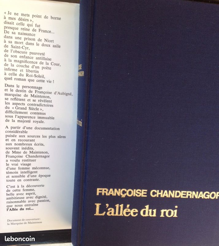 Livre "L'allée du roi" - F. Chandernagor (image 3)