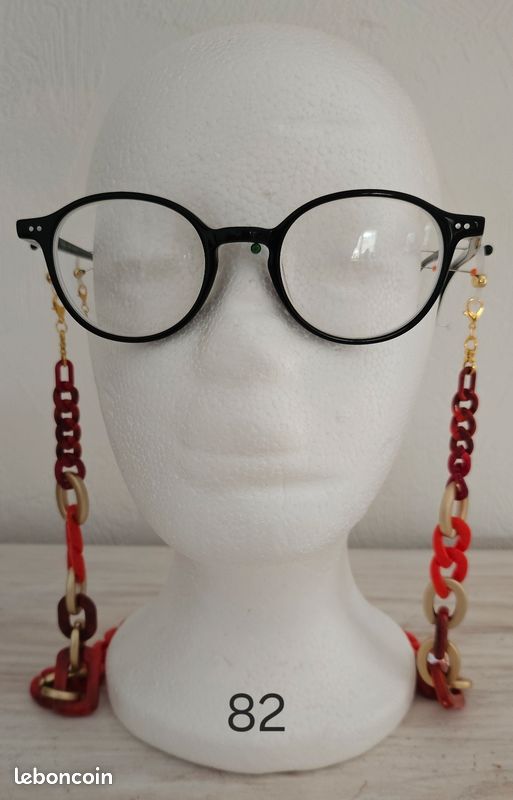 Chaîne de lunettes n ° 82 Fait main (image 3)