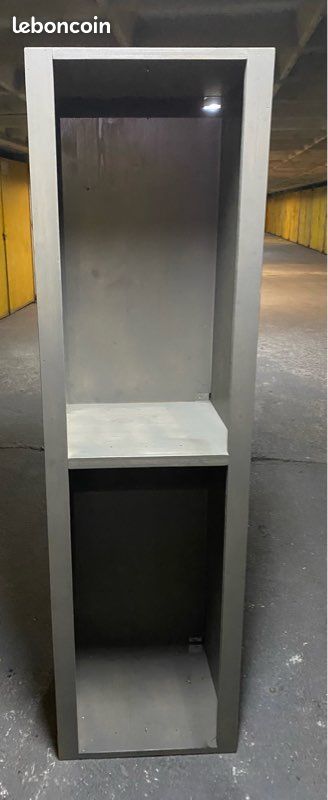 Meuble menuiserie gris pour etagere ou meuble tv 45x40x160 (image 3)