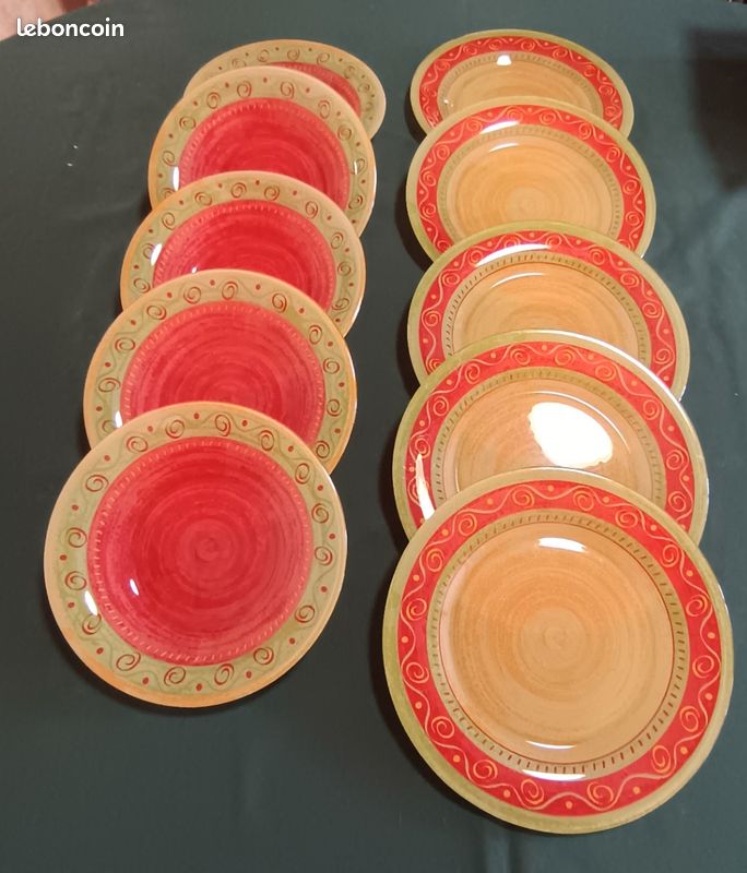 Ensemble de 5 assiettes plates, 5 assiettes creuses et d'un saladier. LUMINARC (image 3)