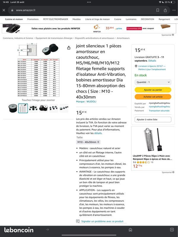 METALLIXITY Caoutchouc Goujons (M6 Filetage, 20 X 20mm) 4Pcs, Caoutchouc Cylindrique Vibration Isolateur Supports - Pour Fitness Équipement, Air Compresseurs, Essence Moteurs