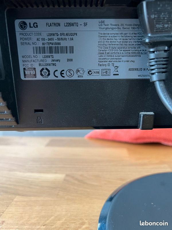 Écran PC LG 22pouces (image 2)