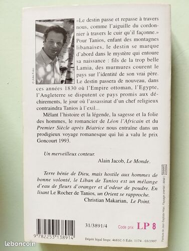 [Livre] Le rocher de Tanios - Bon état (image 3)