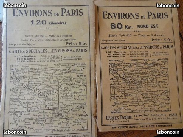 Carte Taride – Italie Nord, Centre Et Sud – Vintage G139 – Occasion