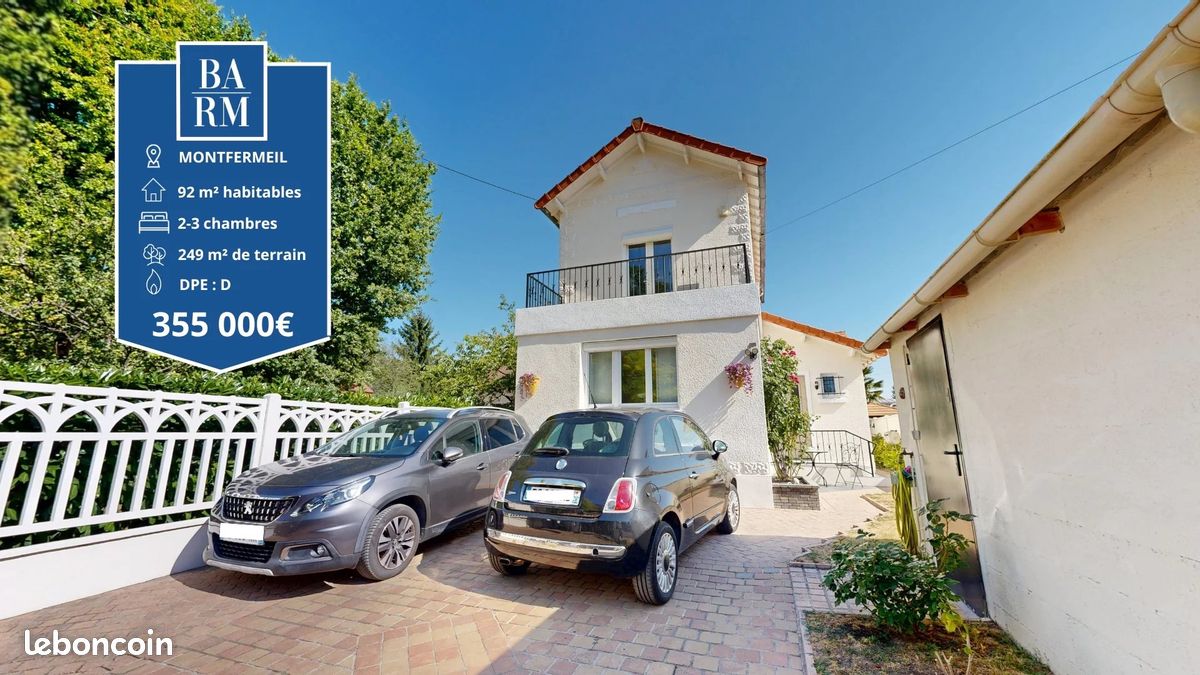 Maison 4 pièces 92 m² · à Montfermeil · 92 m² · 355 000 €