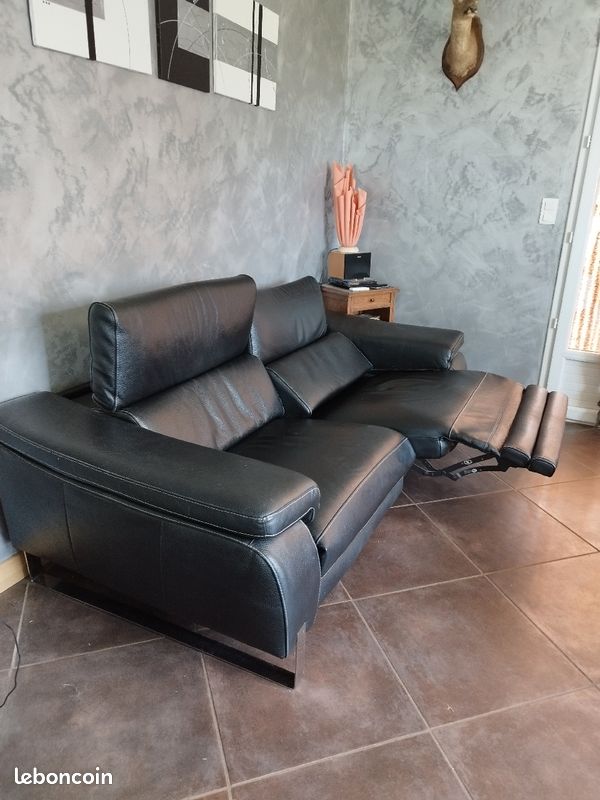 Vend canapé cuir (image 2)