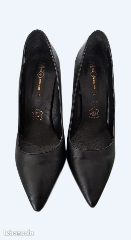 Escarpin noir taille 39 (image 1)