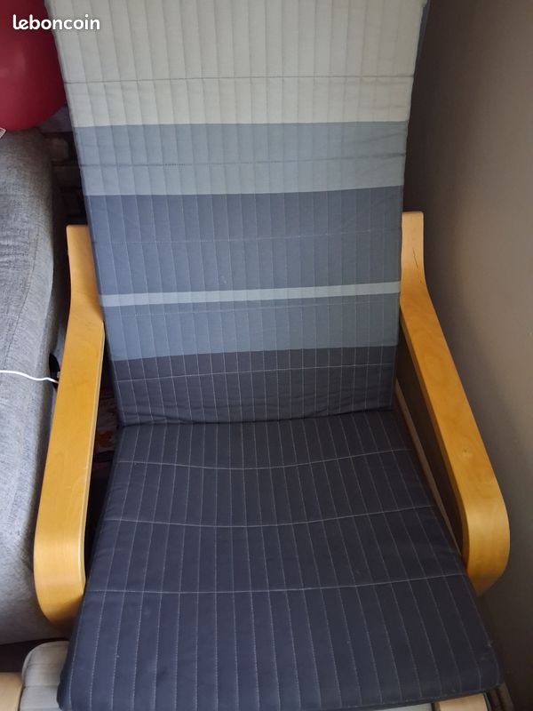 Fauteuil avec repose pieds Ikea (image 1)
