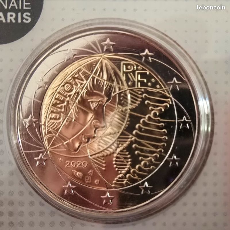 Lot pièces 2 euros BU France 2020 (image 2)