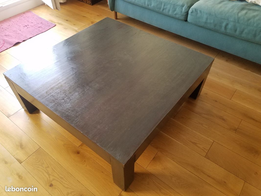 Table basse en bois massif (image 1)